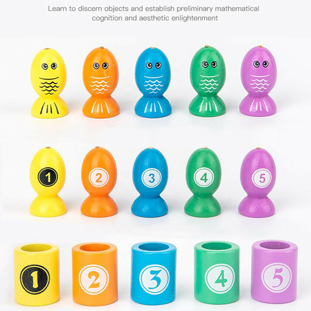 Fishing Color Sorting Matching Game Early Learning Teaching Activity Toys