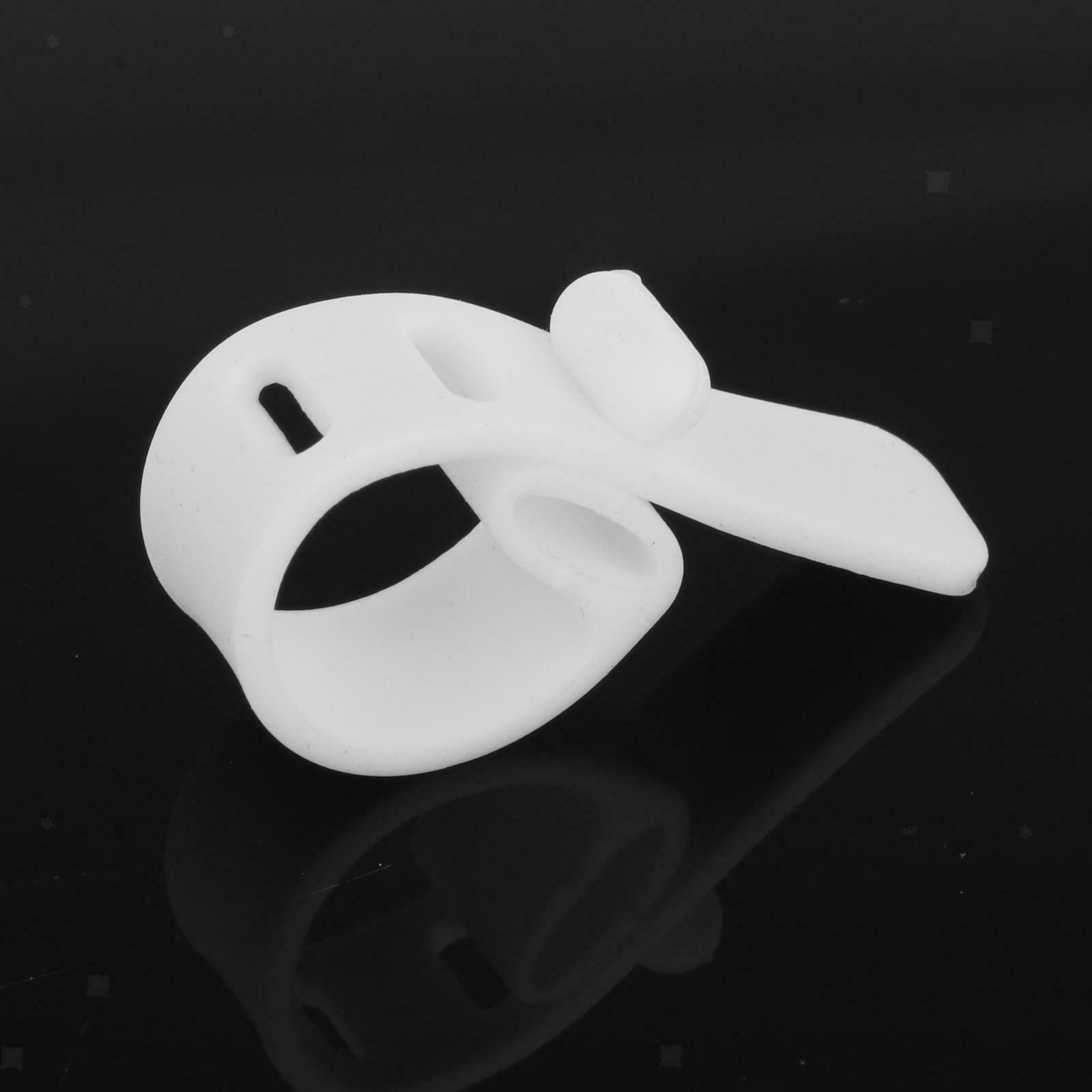 10Pcs Silicone Cable Ties 3 Holes Holder for Data Cable Cord Cables Desk