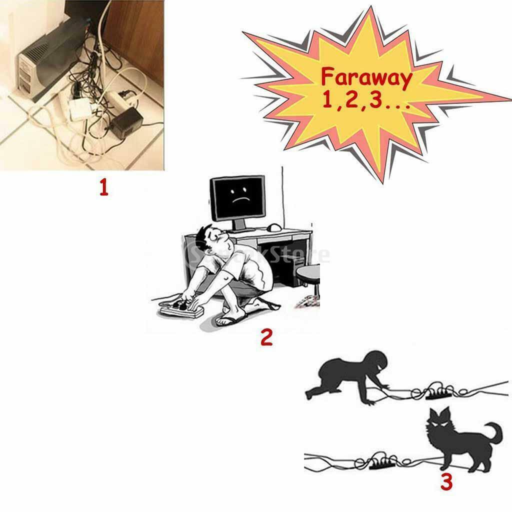 16inch Cable Management Box Cord Organizer Large Storage for Desk Computer