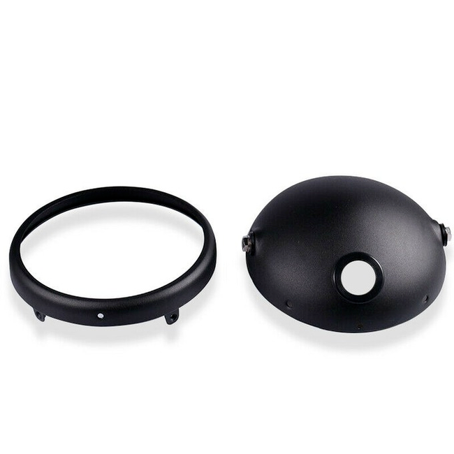 7" Universal Motorcycle Headlight Housing Headlamp for Dirt Bike Street Bike