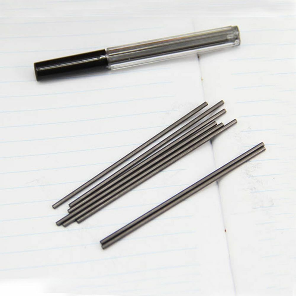 8 PCs 2.0mm Black Lead Refills Tube With Case for Mechanical Pencils 5Box