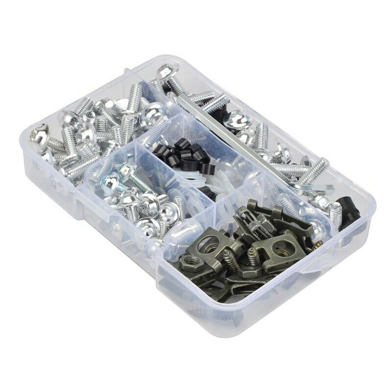 155pcs Motorcycle Shell Fairing Bolt Plate Screw Nut Stainless Steel Thread +Box