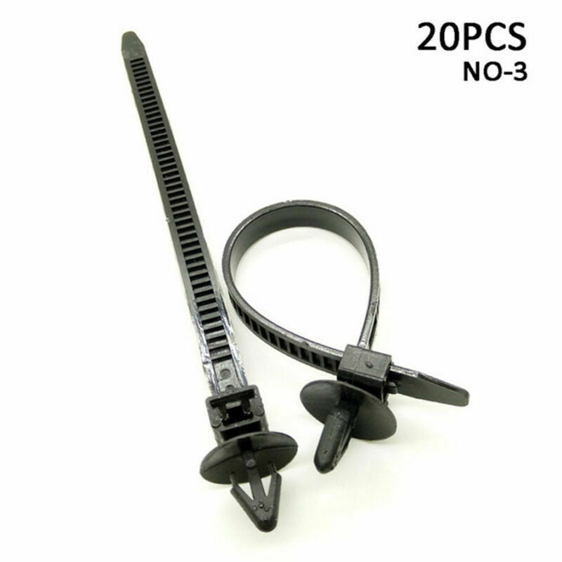 100pc 5 Type Cable Ties Quality nNylon Bundled Wire Band Line Fixed Fastener