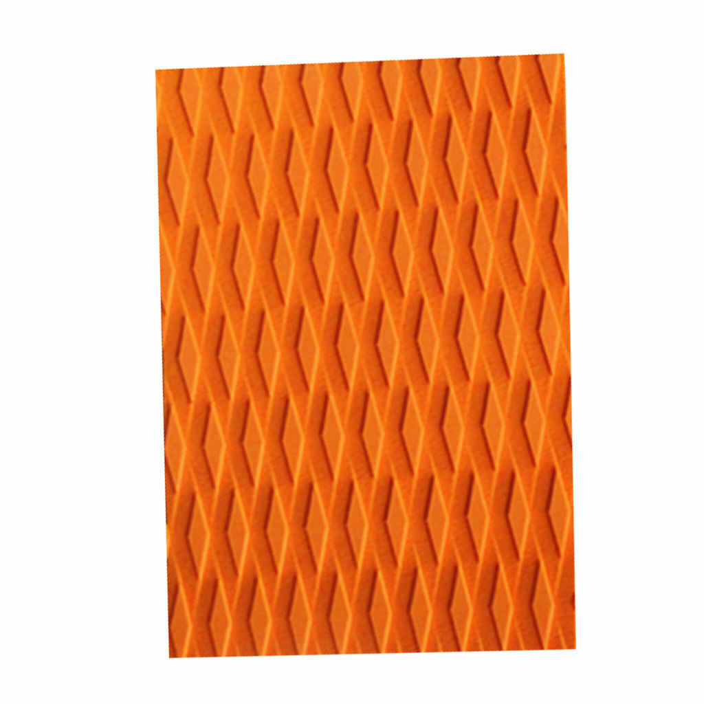8 Pieces Orange Non- Diamond Grooved EVA Surfboard Skimboard Shortboard Surf