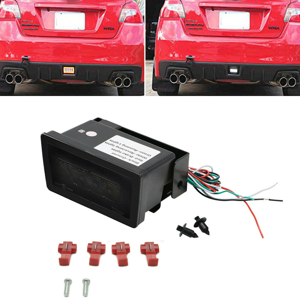 1x LED Rear Fog Lamp Brake Reverse Light For Subaru WRX STi Impreza XV Crosstrek