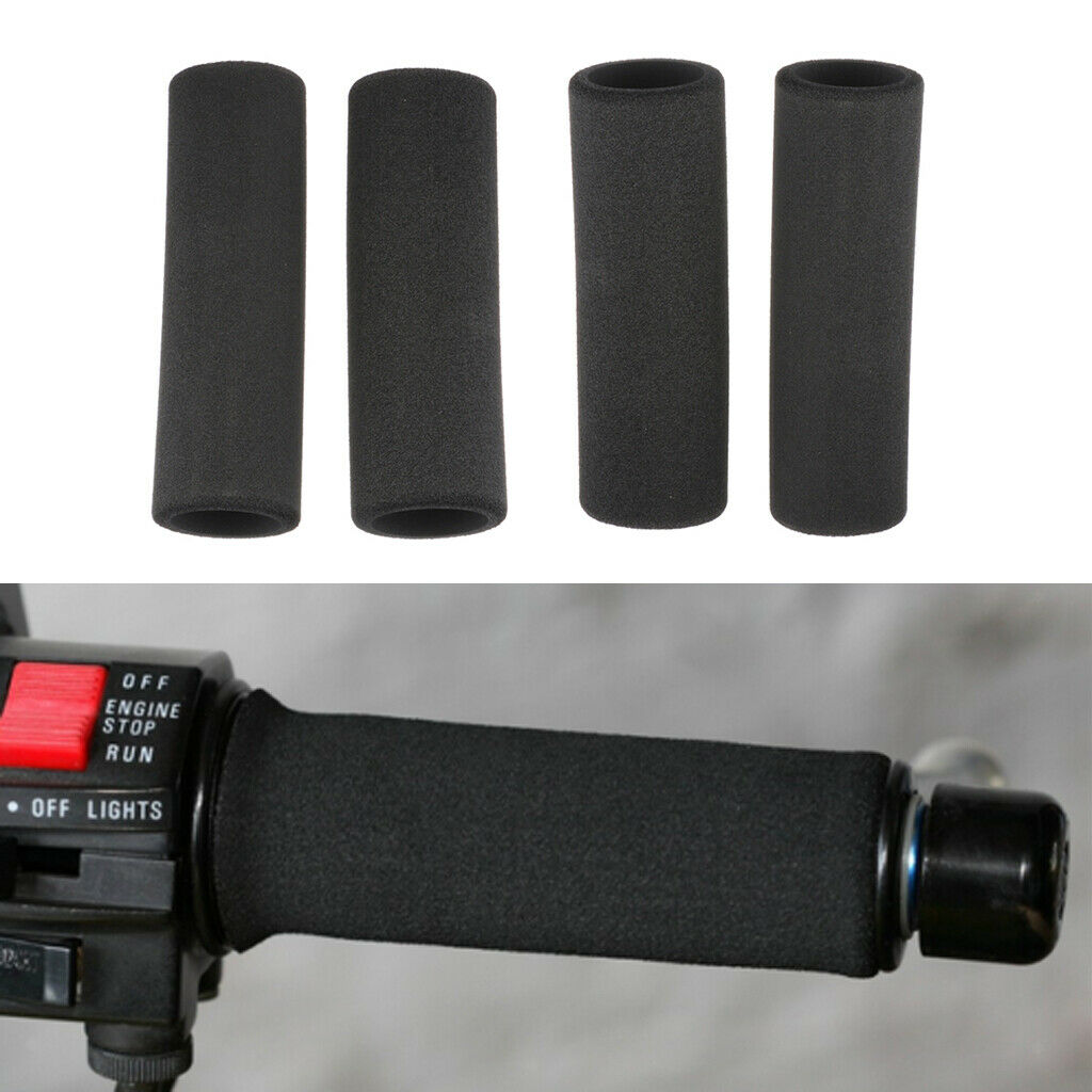 4x Motorcycle Handlebar Soft Foam Grip Covers Anti-Vibration For BMW R1200GS