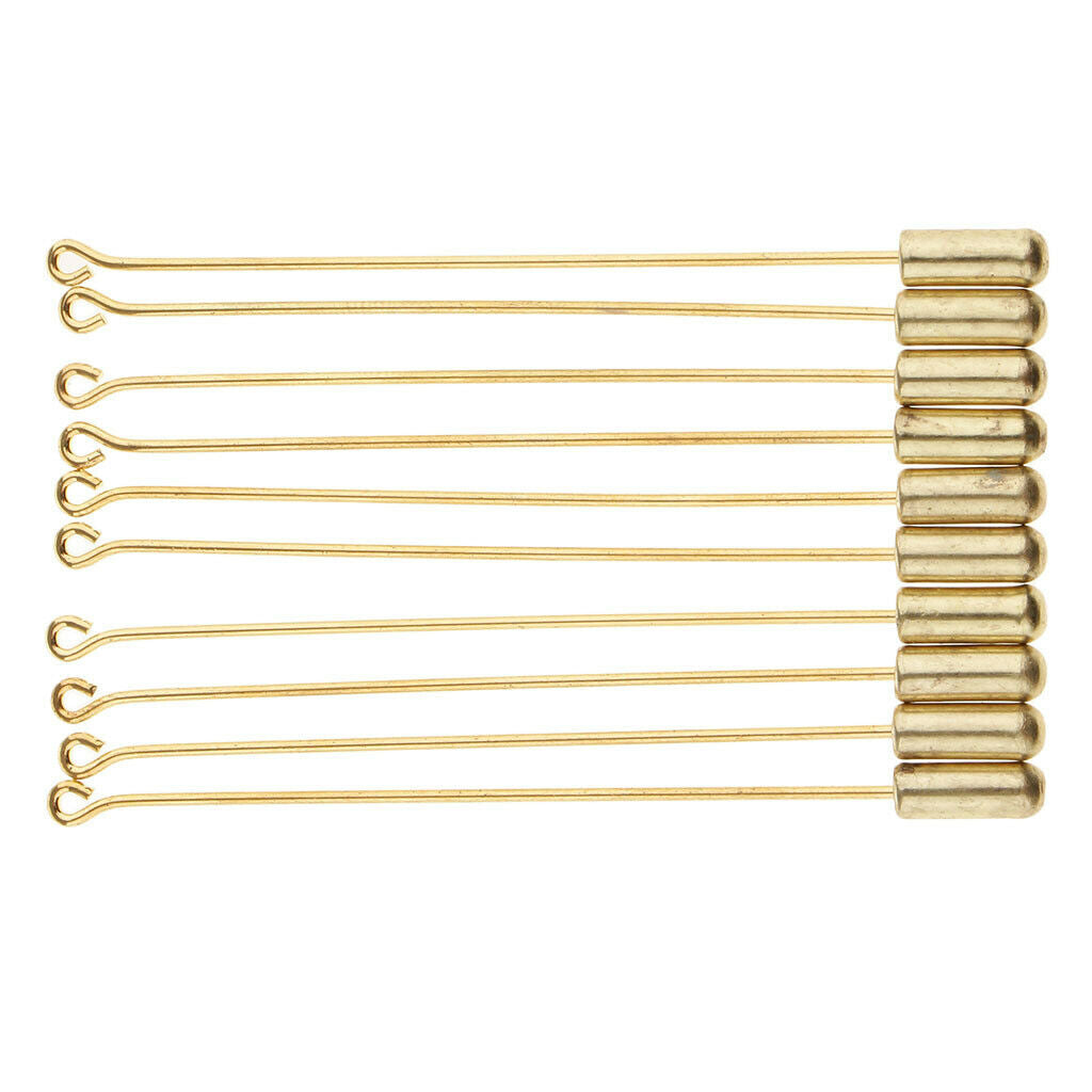 10 Packs 7.1cm Brooch DIY Findings Pin Flat Pad Stopper Sets Jewellery DIY