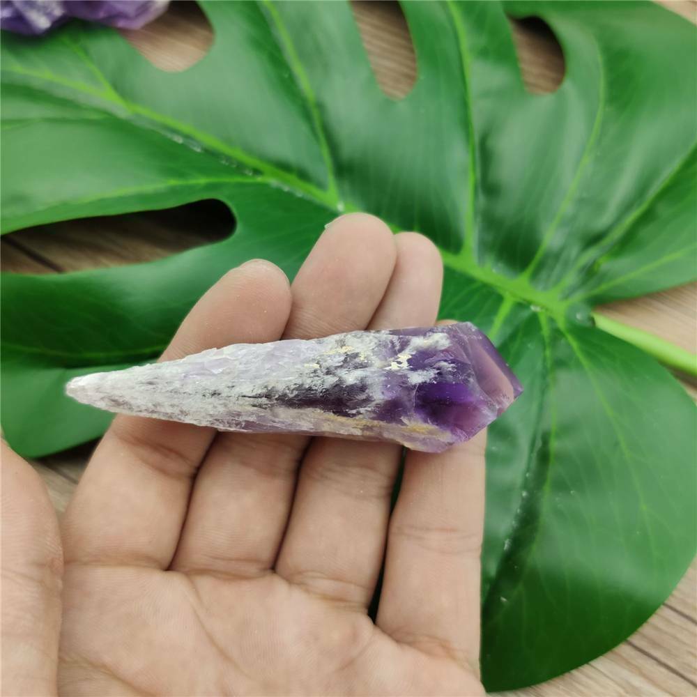 New Big Amethyst Cluster Quartz Crystal Point Wand Specimen Reiki Healing AU