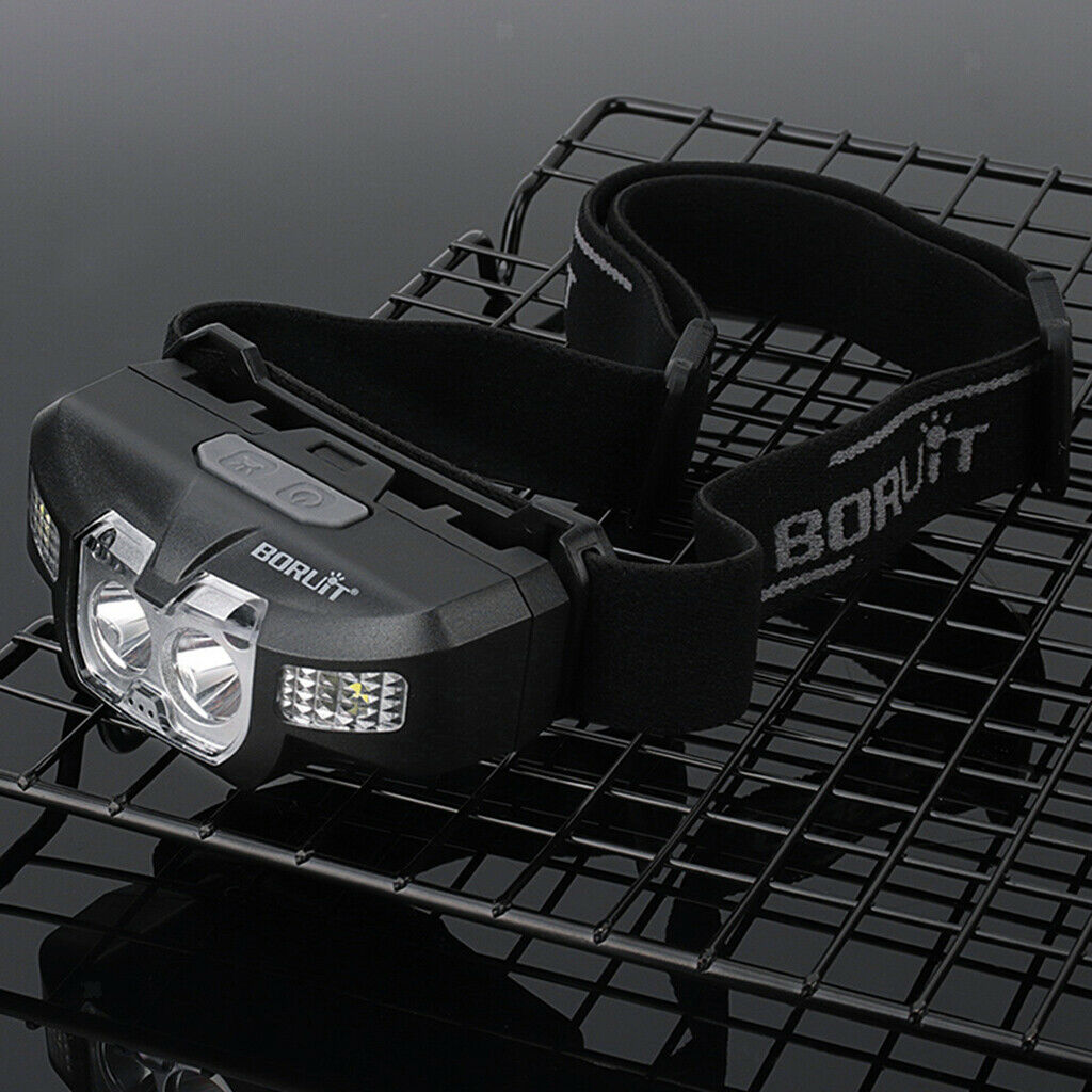 LED Motion Sensor Headlamp 5 Lighting Modes IPX4 Head Lamp Flashlights