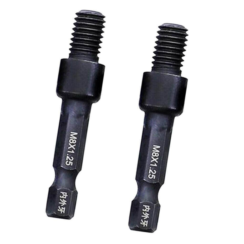 2x Drill Chuck Adapter, Shank Diameter: 6.35mm/1/4'', for Use with Sds Rotary
