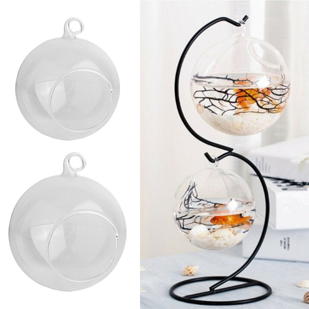 2pcs Ball Shape Flowerpot Hydroponic Vase Home Garden Decoration