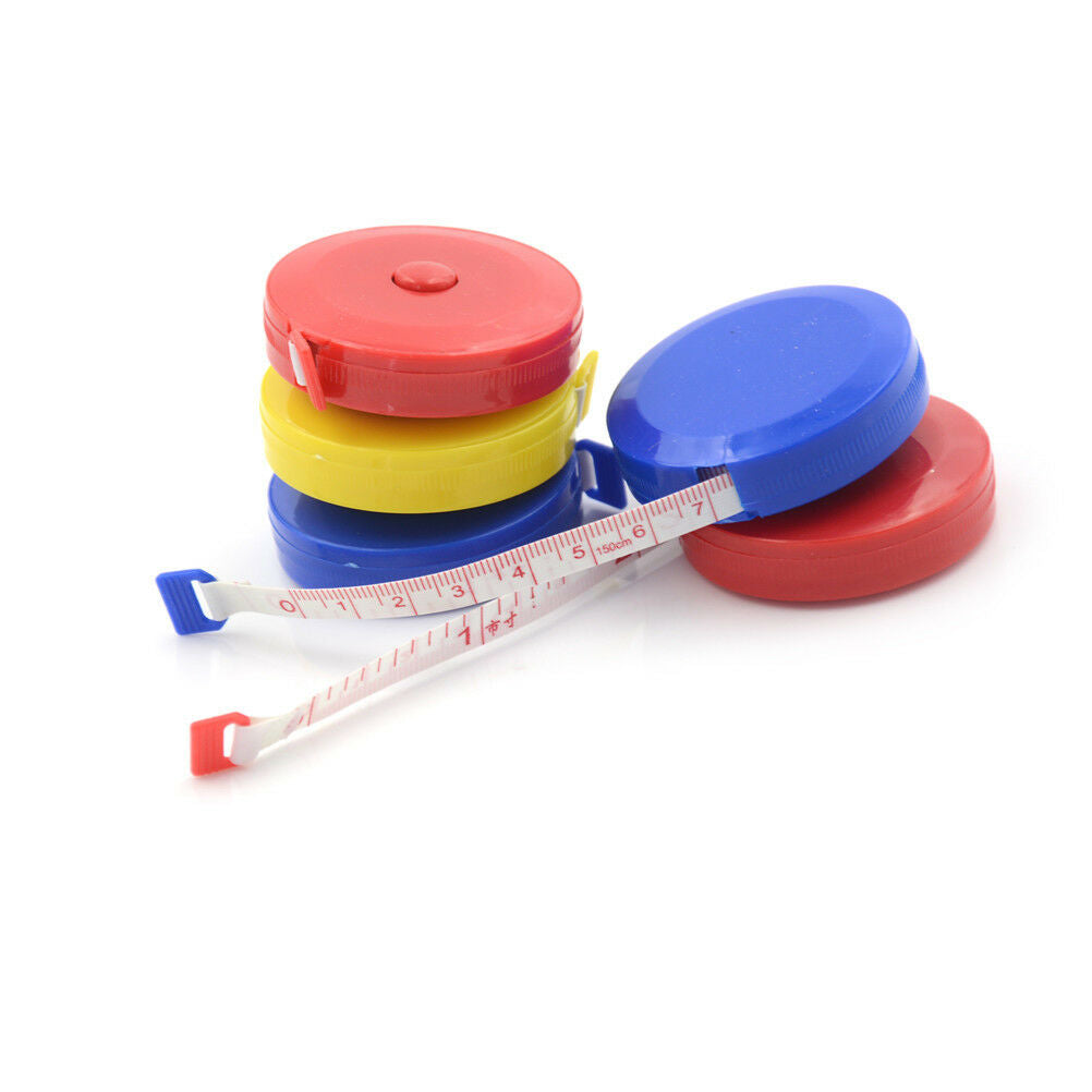 5X Portable Retractable Body Measuring Ruler Sewing Cloth Tailor Tape 60".l8