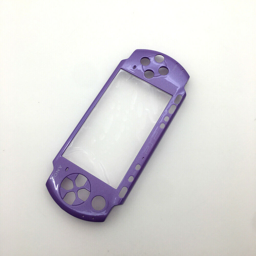 Purple Front Face Plate Faceplate Shell Replacement Case Cover For Sony PSP 3000