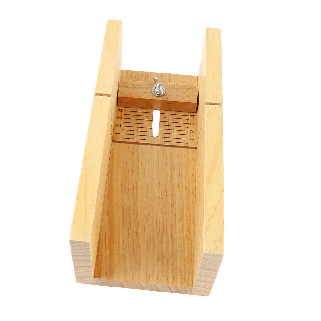 Precision Pine Wood Loaf Soap Cutter Molds Mould Cutting Slicer DIY Case