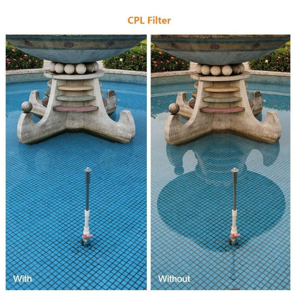 55mm Multi Coated Filter Kit: UV+CPL+FLD Lens Filters Set for Canon