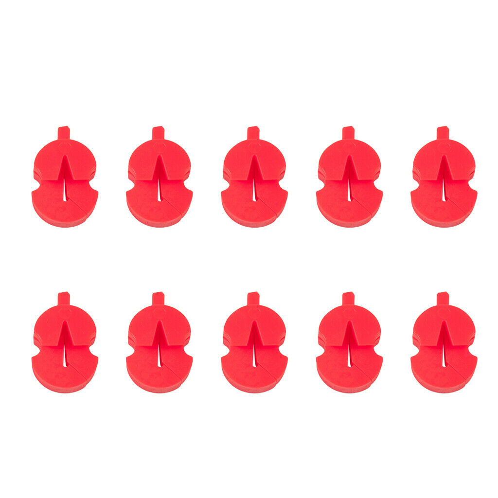 10pcs Violin Mute Silencer for Trumpet Players Beginners Students Practice, Red