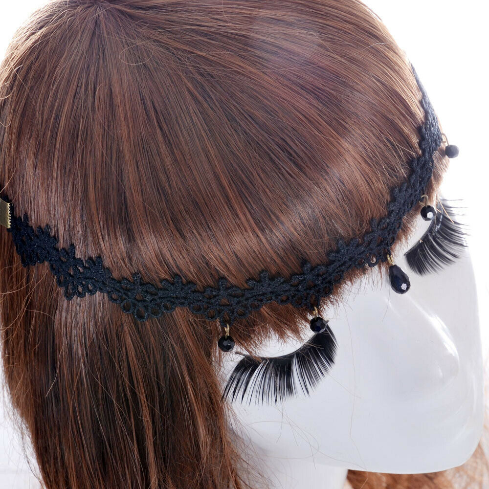 Headband Retro Lace Black Hair Jewelry Head Wear  Bridal Band Boho Accessory