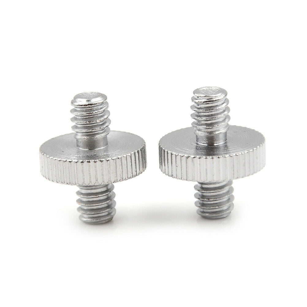 2PCS 1/4" 1/4" Male to 1/4" Male Threaded Screw Adapter Double Head Scr.l8