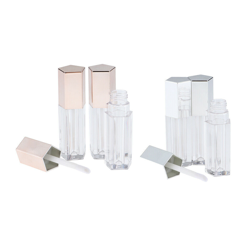 6x 5ml Empty Lip Gloss Tube Lip Balm Oil Bottle Cosmetic Lipstick Container