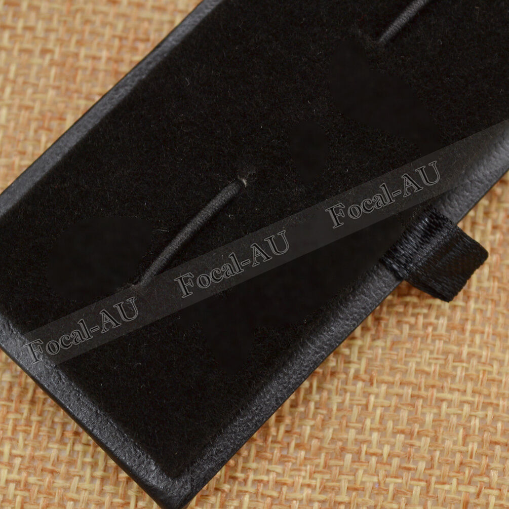Men Cuff-link Storage Boxes Black PU Leather Jewellery Display Holder Case Gift