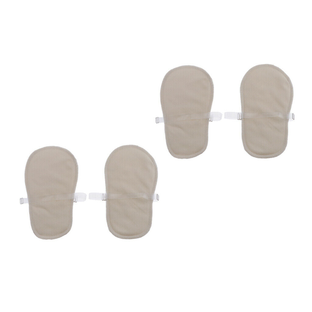 2 Pairs of Unisex Sweat-absorbing Armpit Pads, Washable And