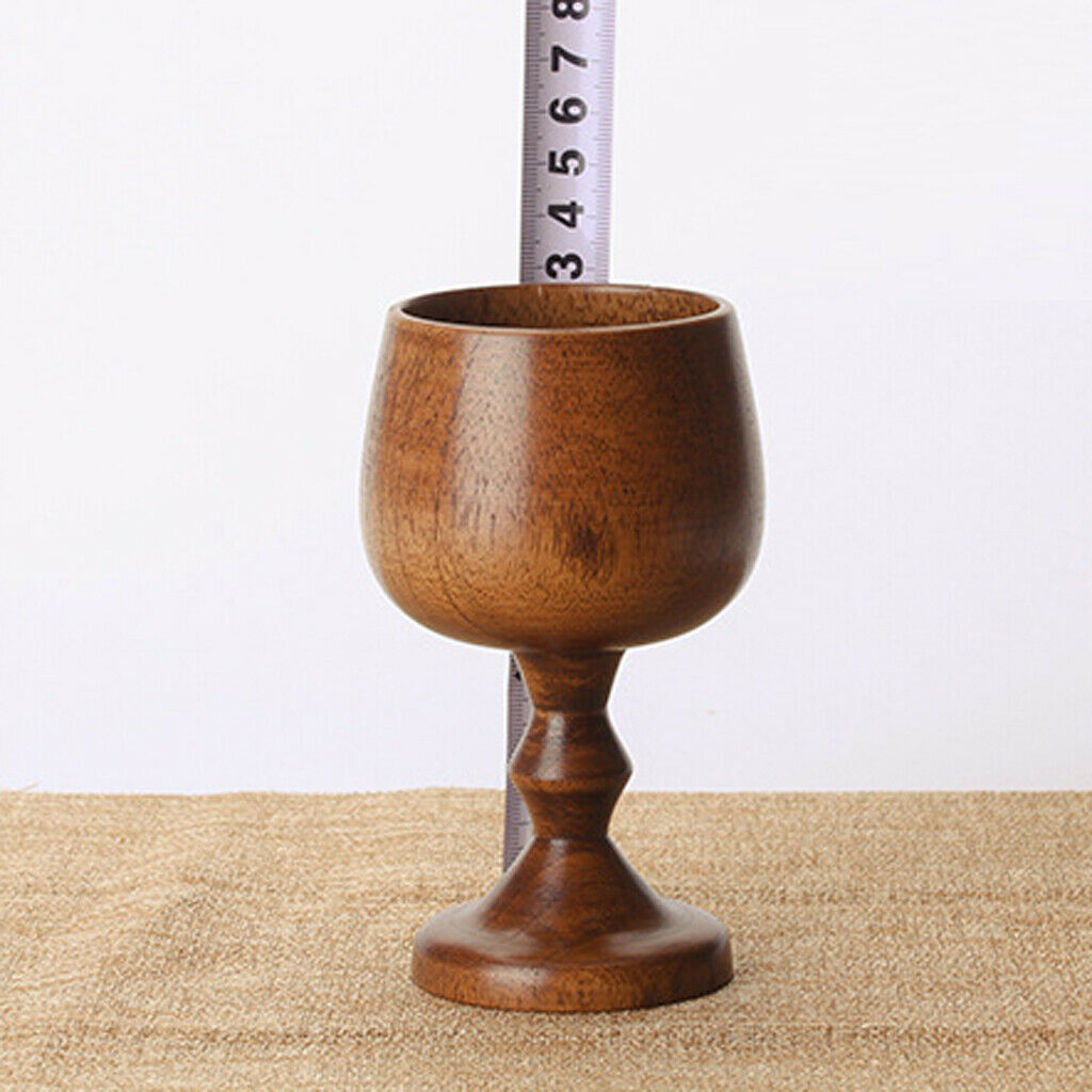 Handmade Bamboo Wood Beer Mug, Japanese Style Wooden Tumbler Cup Goblet Pint