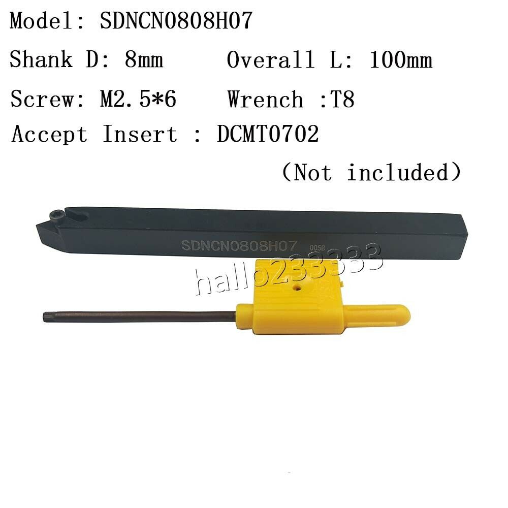 SDNCN0808K07 CNC Lathe External Turning Tool Holder for DCMT0702 Turning inserts
