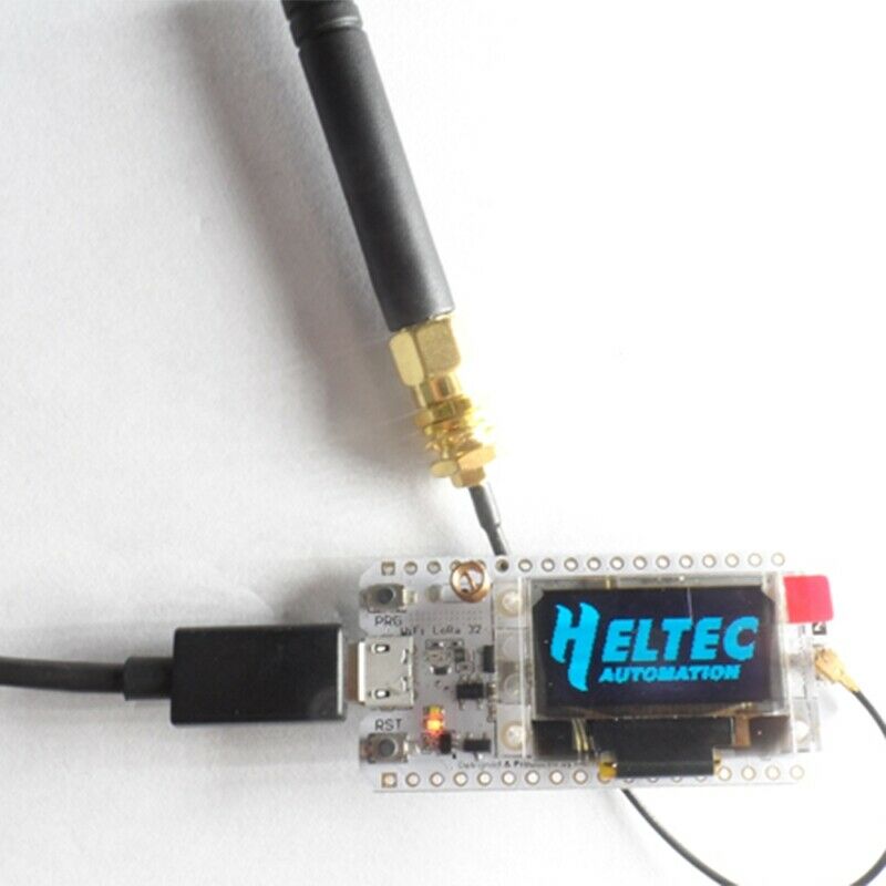 2X(2Pcs 868-915MHz SX1276 ESP32 LoRa 0.96 Inch Blue OLED Display Bluetooth F1B3)