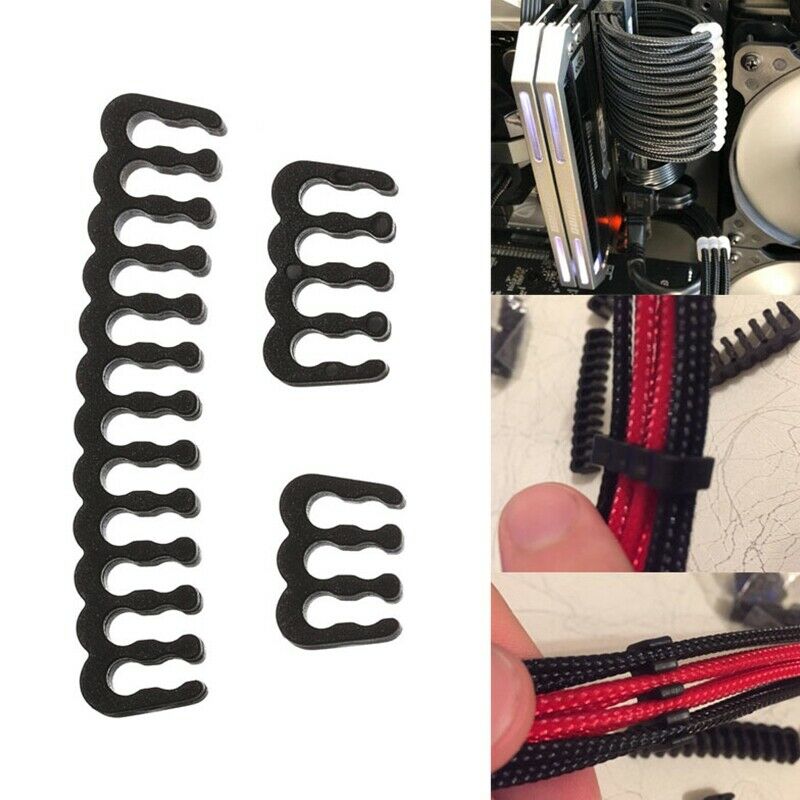 24PCS/Lot PC Cable Comb Motherboard 24Pin 8Pin 6Pin Cable Comb for Computer GeT3