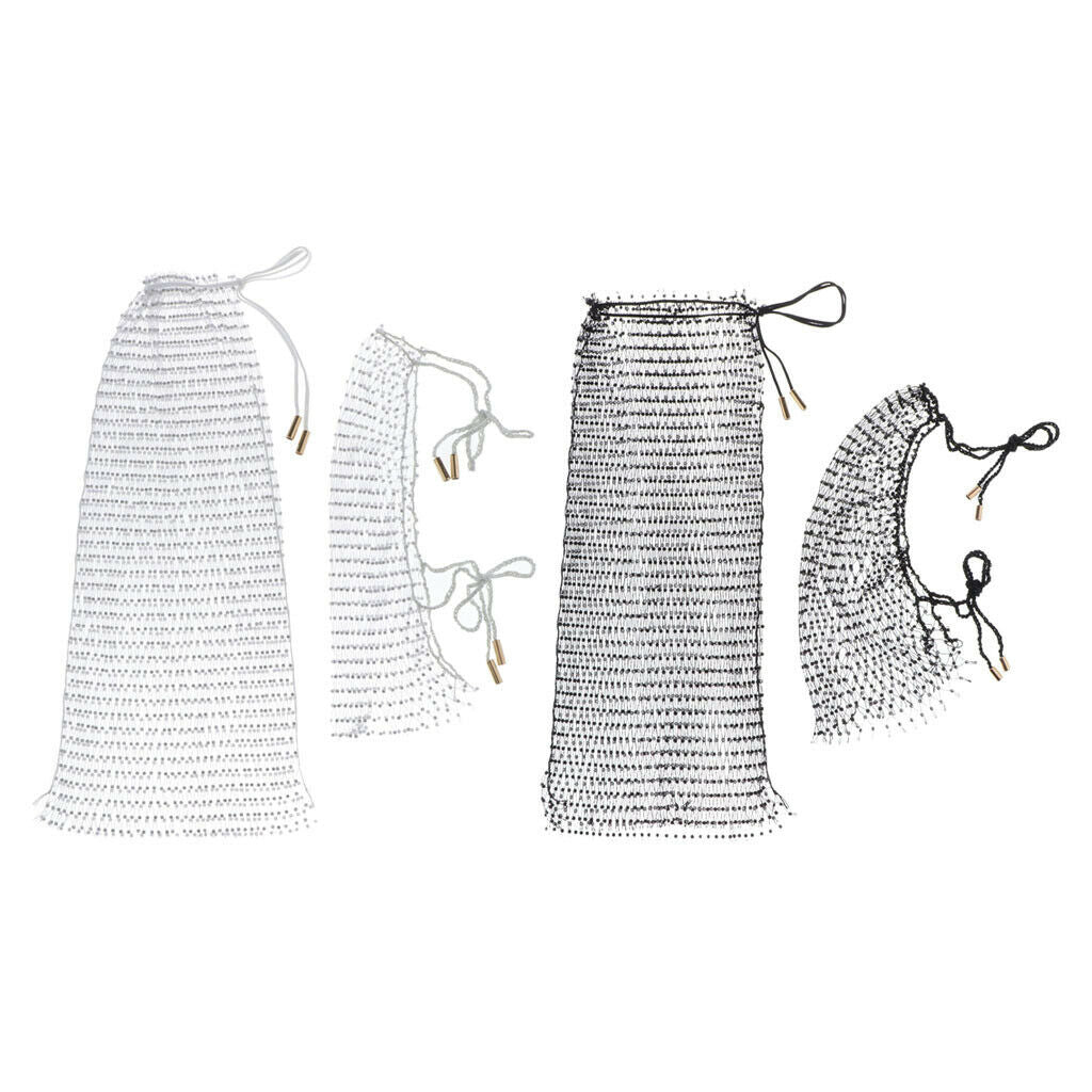 2Sets Hollow Out Bikini Cover Up Crochet Dress Summer Beach Bathing Swimsuit