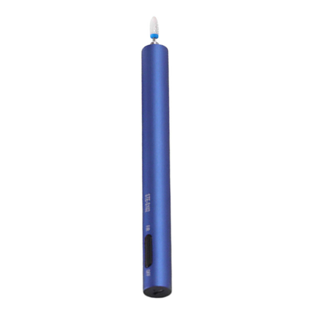 Nail Drill Pen Manicure Pedicure Nail Art Buffing Polisher Grinder Blue