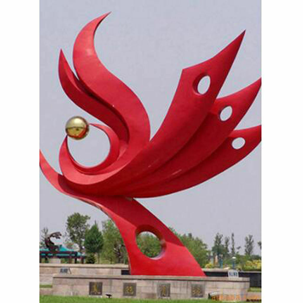 304Stainless Hollow Ball Seamless Mirror Ball Sphere Outdoor Garden - 225mm