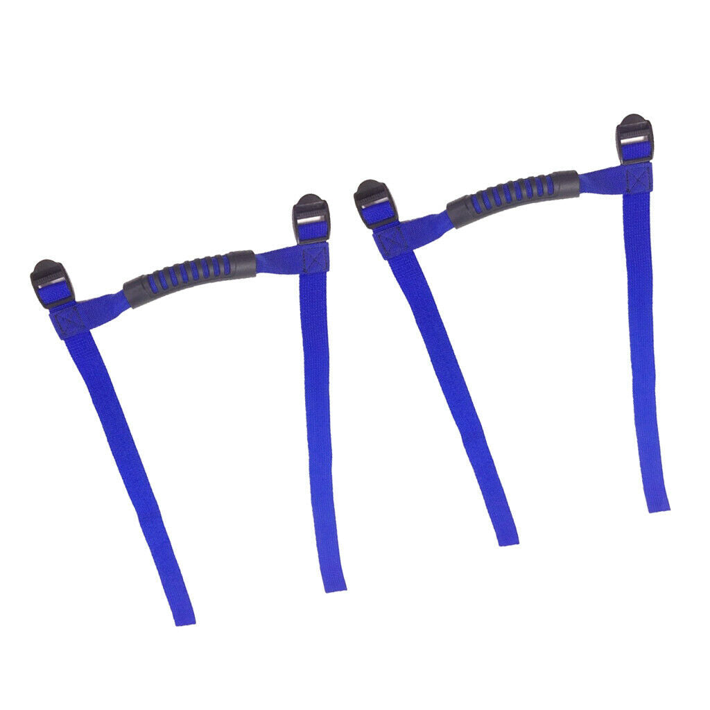 Roll Bar Grab Handle with Straps for Jeep Wrangler JK TJ YJ Blue