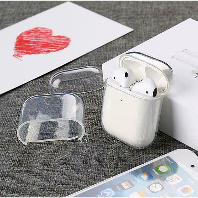 Soft TPU Transparent Cover Earphone Protective Case Clear Skin For AirPods 1/ 2