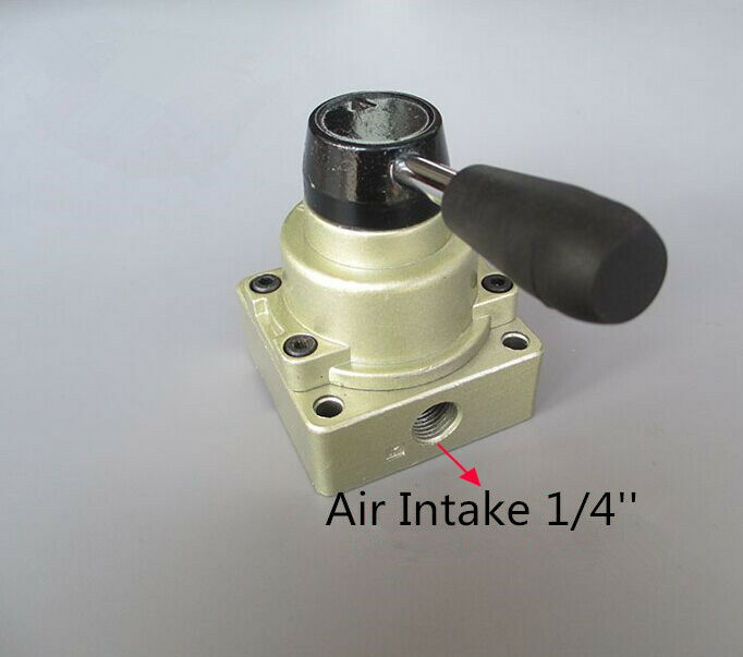 HV-200D 3 Position 4 Way G1/4" Pnematic Hand Lever Valve Hand-Switching Valve