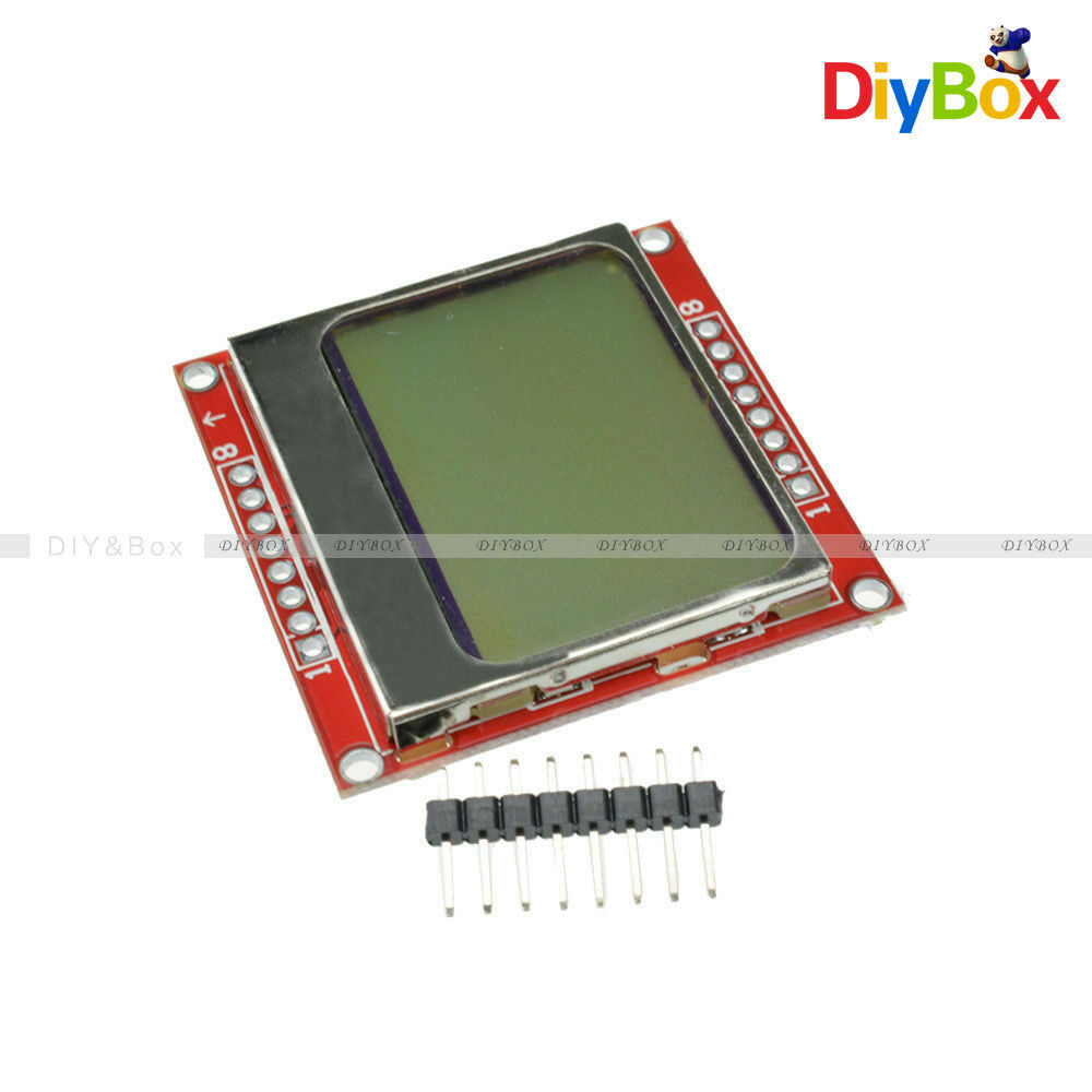 2PCS 84*48 84x48 LCD Module White Backlight Adapter PCB for Nokia 5110 Arduino