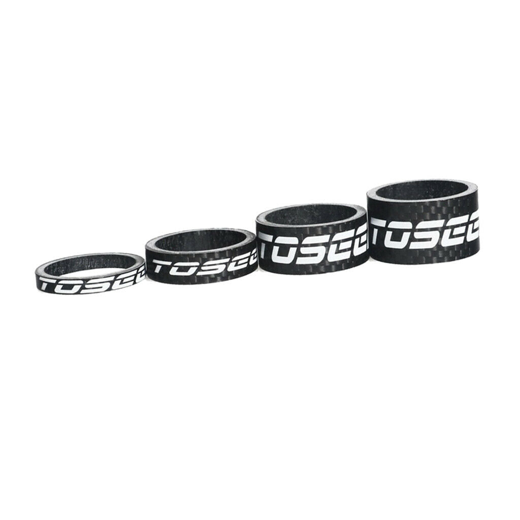 Carbon Fiber Spacer  Stem Spacers Set (4 Pieces) 28.6mm