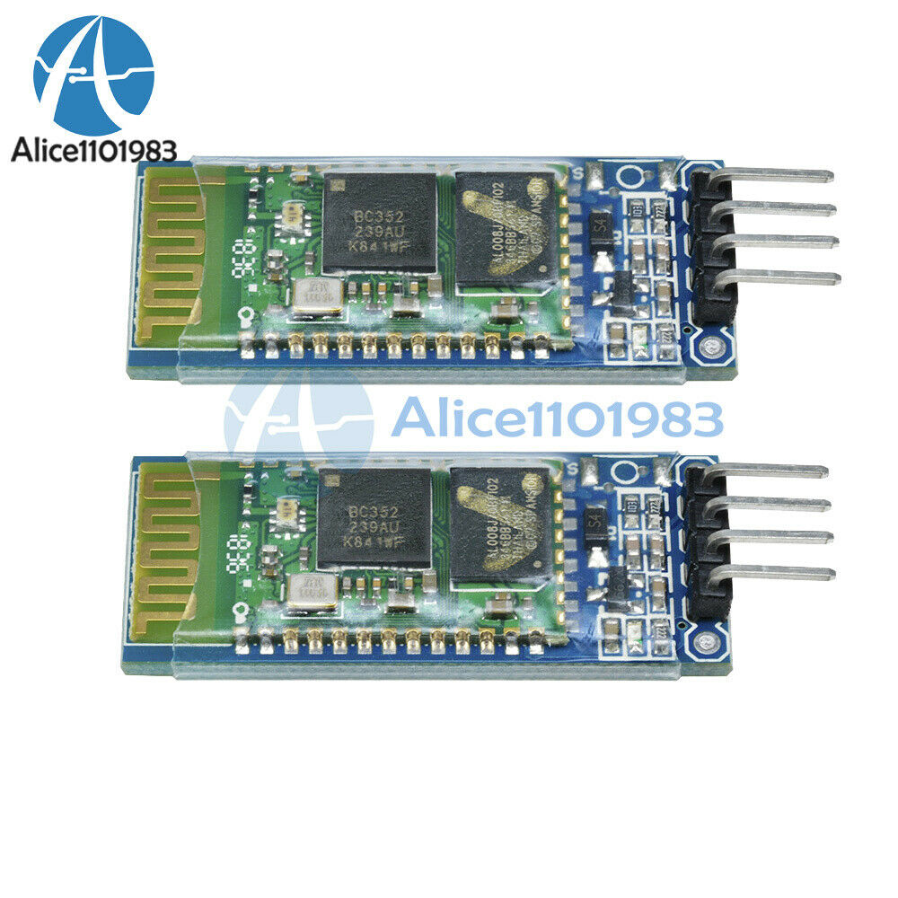 2PCS Wireless Serial 6 Pin Bluetooth RF Transceiver Module HC-05 RS232 Kit
