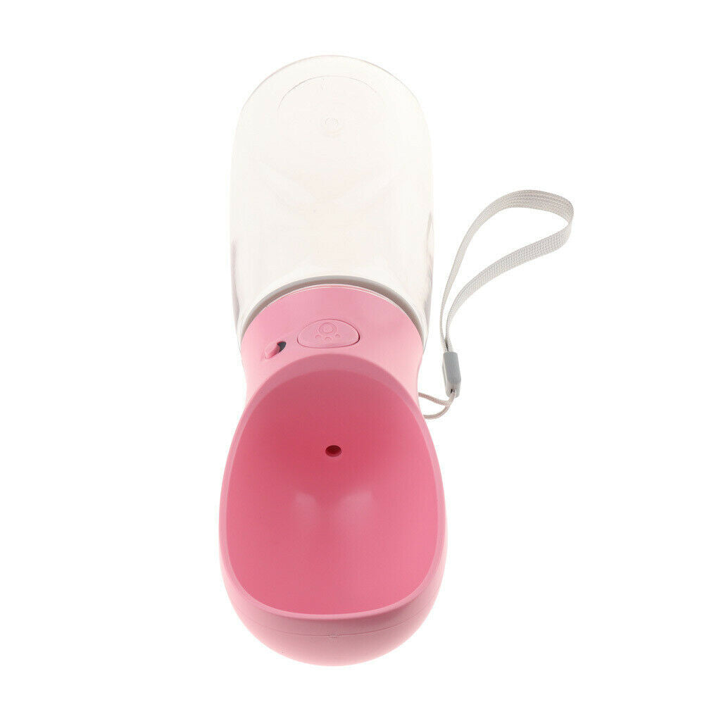 550ml Dog Travel Outdoor Water Drinking Bottle for Outdoor Hiking pink