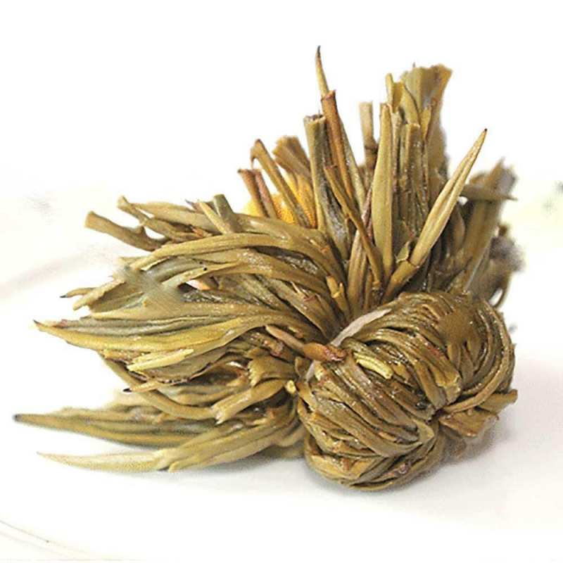 16Pcs  Different  Flower Handmade Green Blooming Flowering Flower Tea Ball