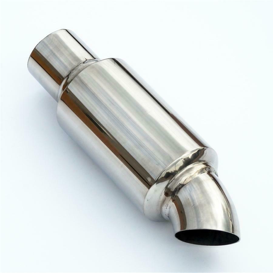 Stainless Steel Car Exhaust Muffler Resonator Tip Inlet 2.5" - OD 2.5" Durable