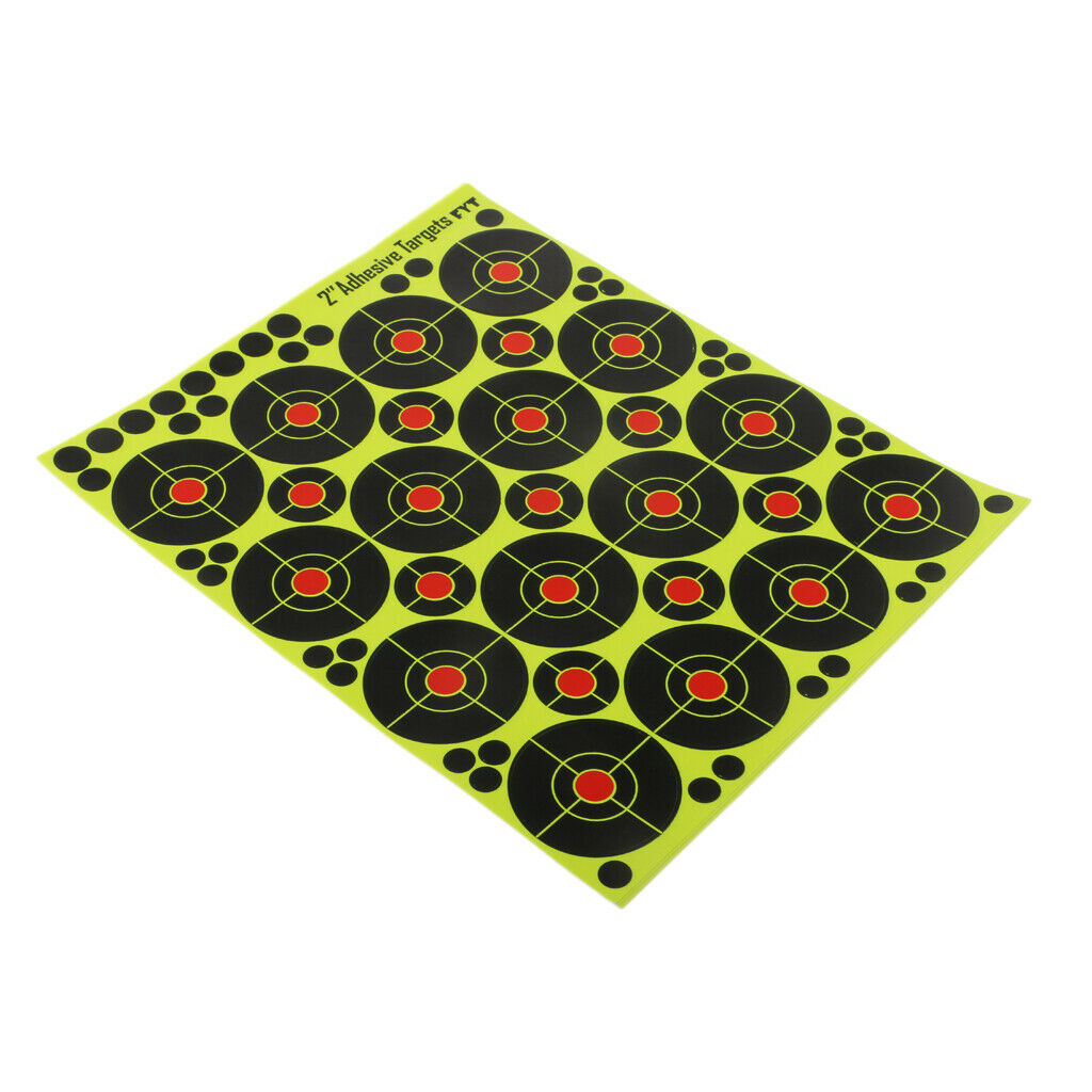 160pcs 2'' Self Adhesive Splatter & Reactive Shooting Targets