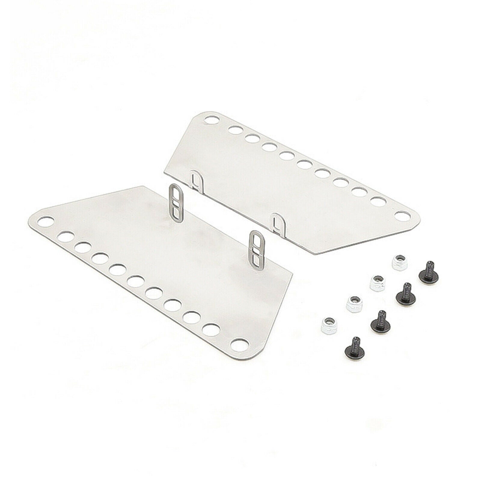 2pcs Metal Pedal Side Board Plate w/8x Screws for 1/12 MN D90 D91 RC Car Upgrade
