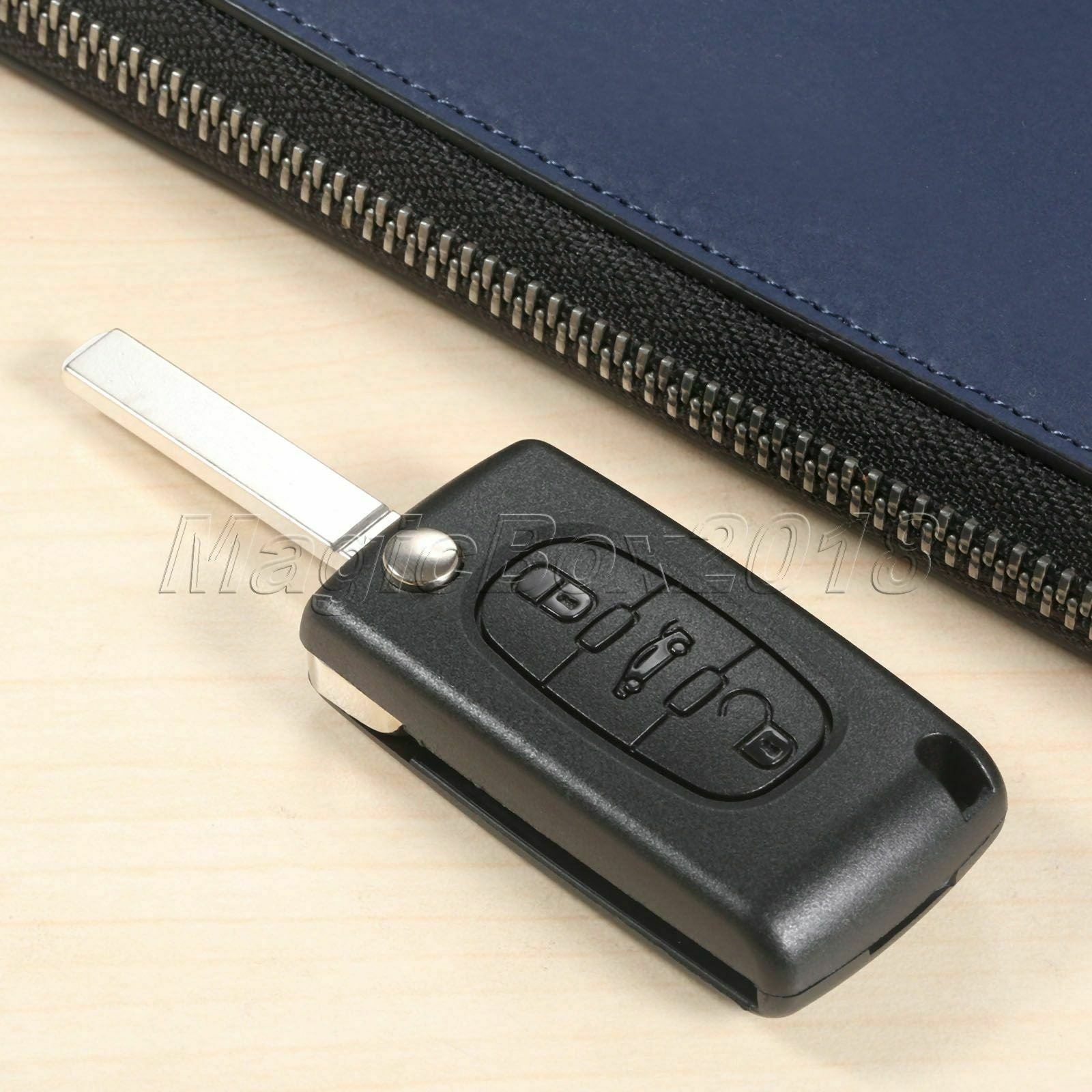 1X Remote Key Fob D46 PCF7941 3BTN VA2 Uncut Blade Fit For Car CITROEN C3 C4 C5