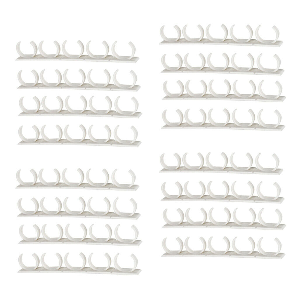 16 Pack Self Adhesive Spice Racks for 90 Spice Jars Space Saving Oragnizer