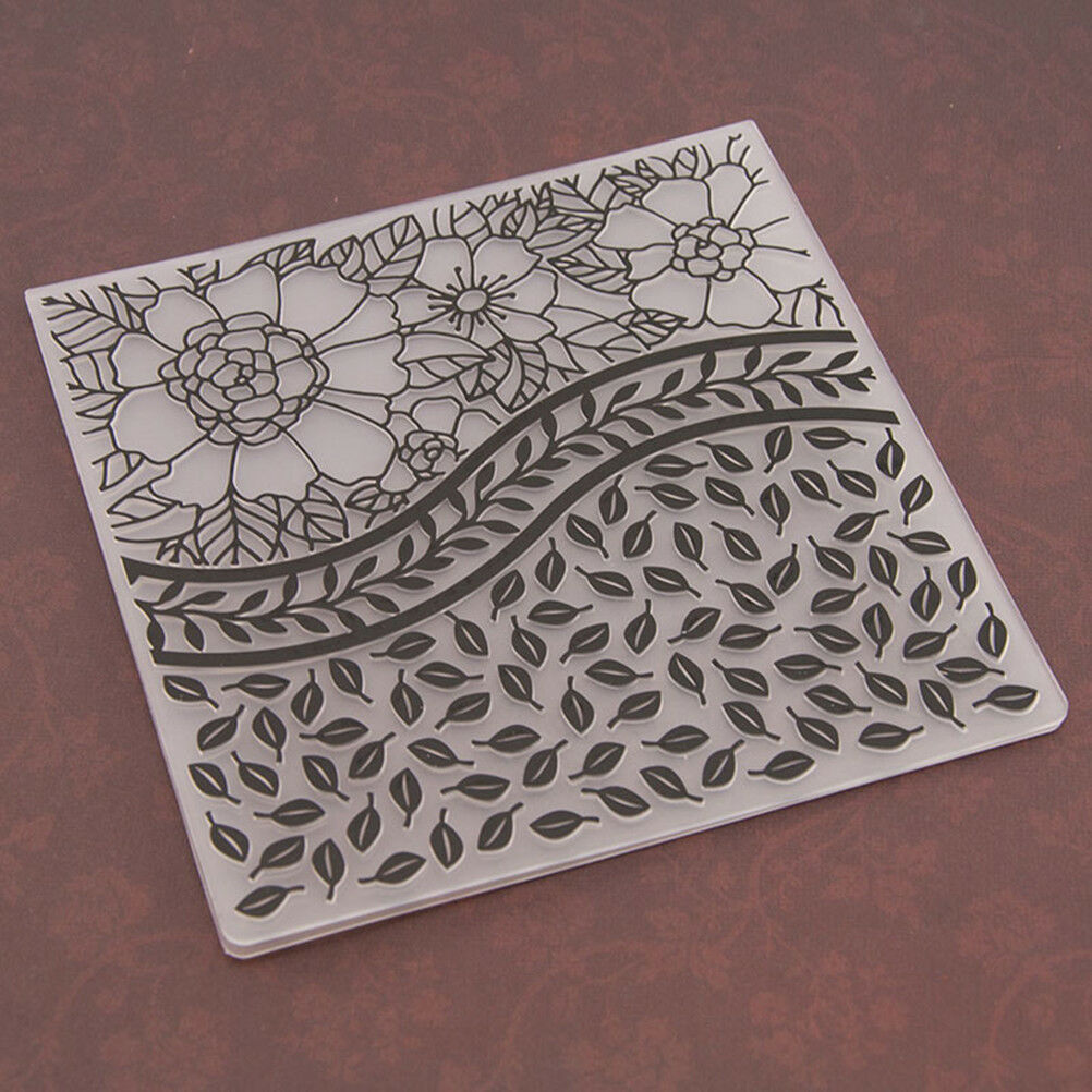 leaves Embossing folders Plastic Embossing Folder For Scrapbooking DIY car.l8