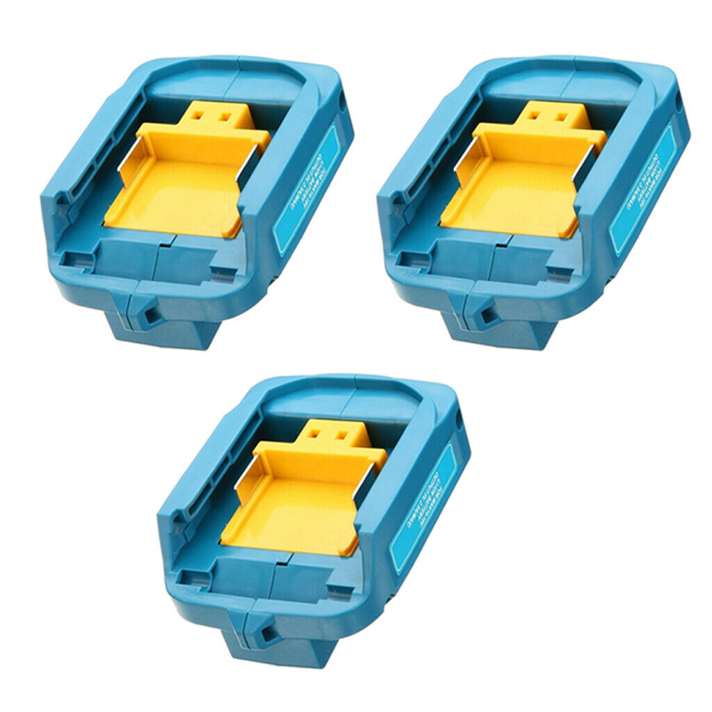 3x USB Adapter Charger & Clip for  14.4V 18V Mobile Phone Tablet PC