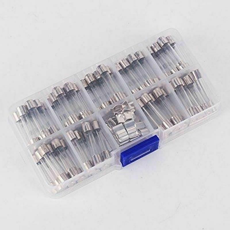 6×30 mm Car Boat Quick Blow Glass Tube Fuse Assorted Kit Fast-blow Glass Fuses