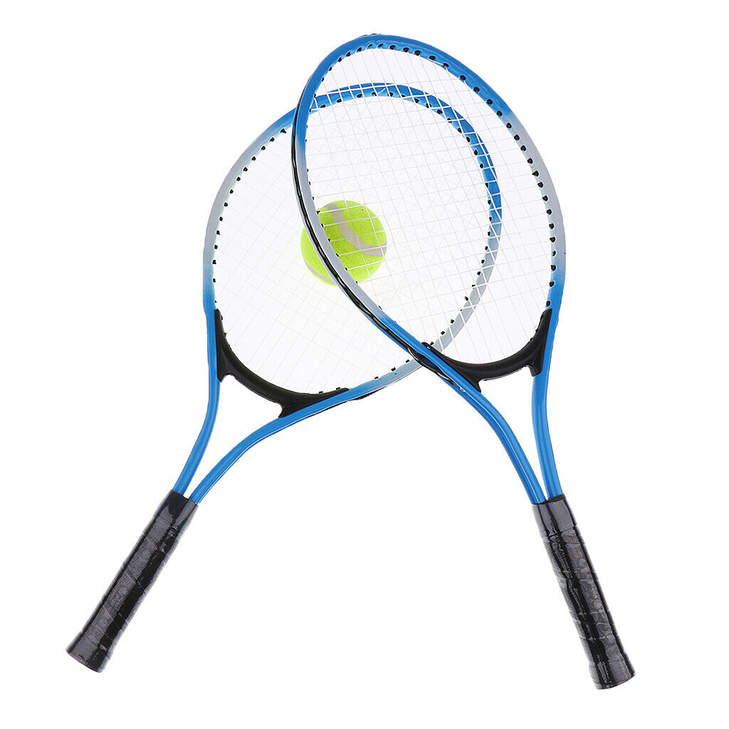 2X Tennis Racket Racquet for Beginners Training Children Kids Learners Blue