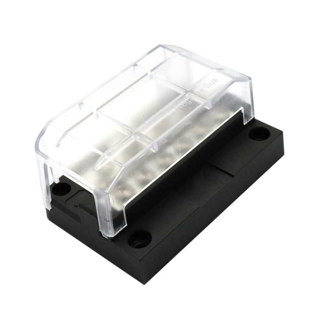 2XNegative Bus Bar DC Terminal for Car RV Marine Boat 12 Way Barrier Strip Block